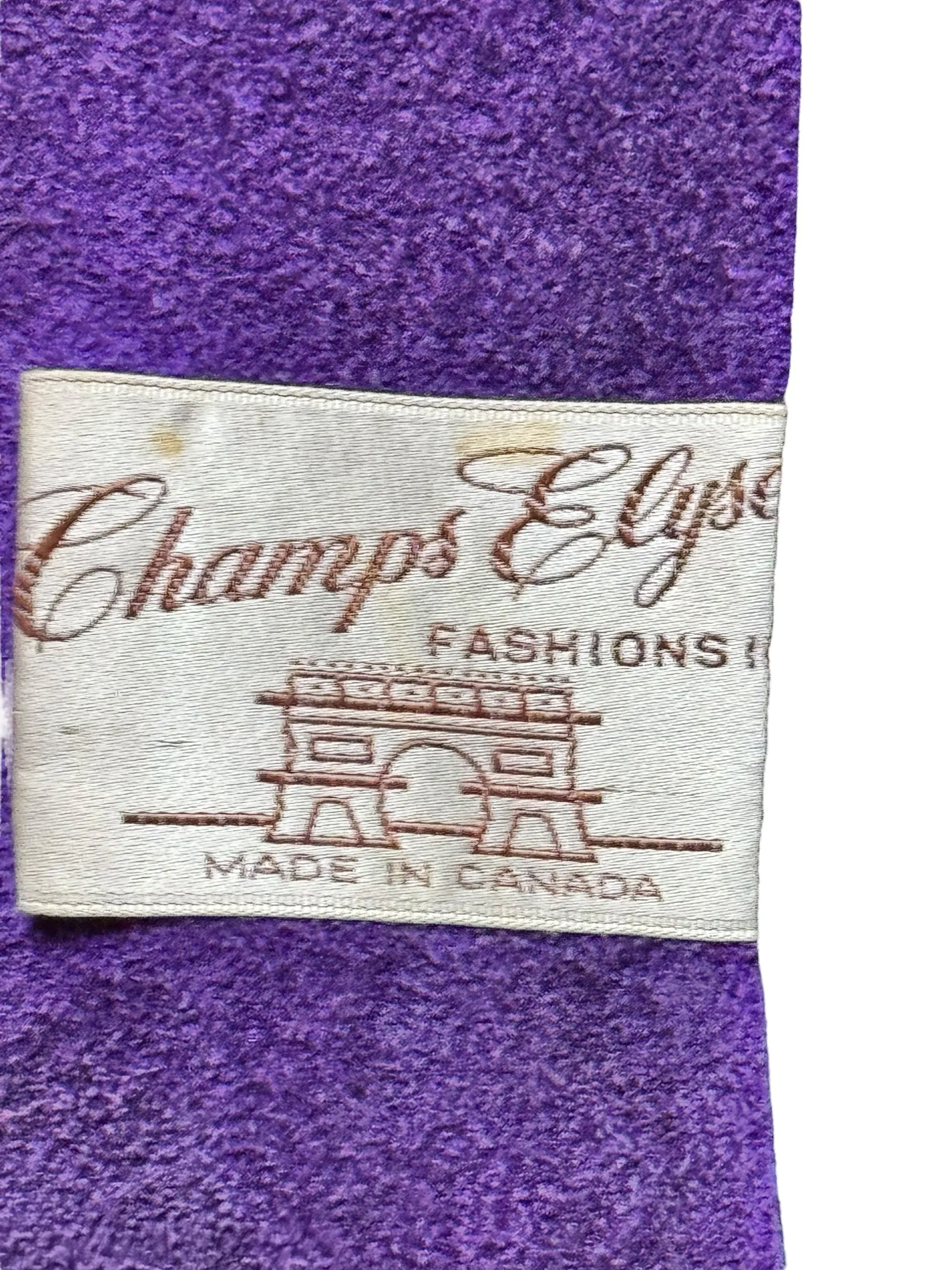 1960s Purple Suede Trench Coat S