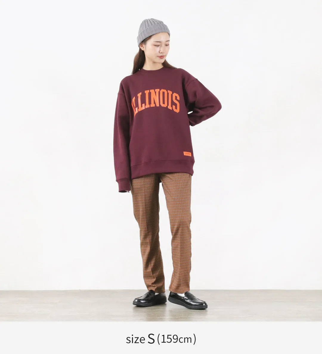 【30％OFF】UNIVERSAL OVERALL（ユニバーサルオーバーオール） 30/7 TC プリント スウェット シャツ (ILLINOIS)