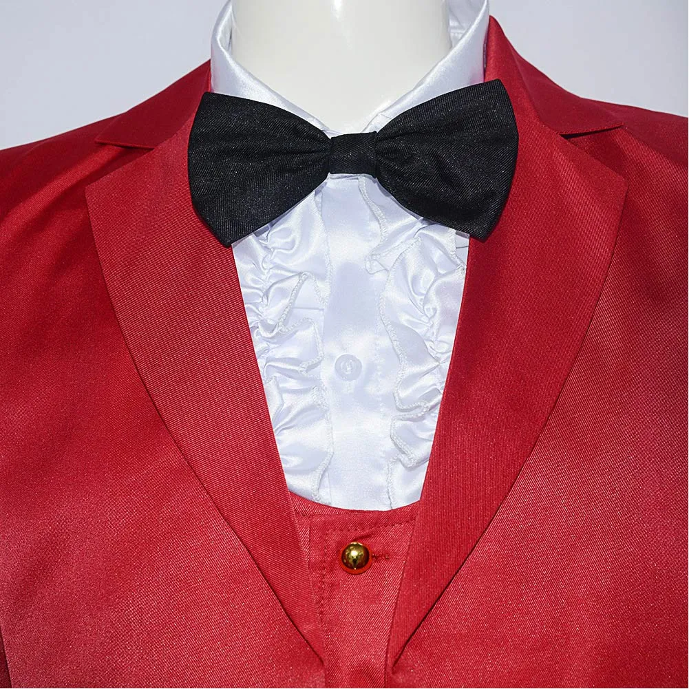 Beetlejuice 2024 Beetlejuice Red Suit Party Carnival Halloween Cosplay Costume
