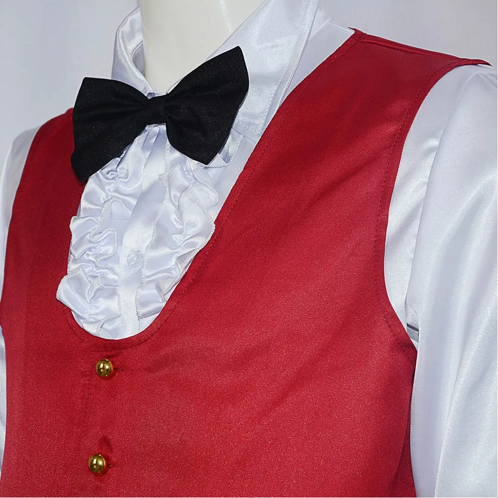 Beetlejuice 2024 Beetlejuice Red Suit Party Carnival Halloween Cosplay Costume