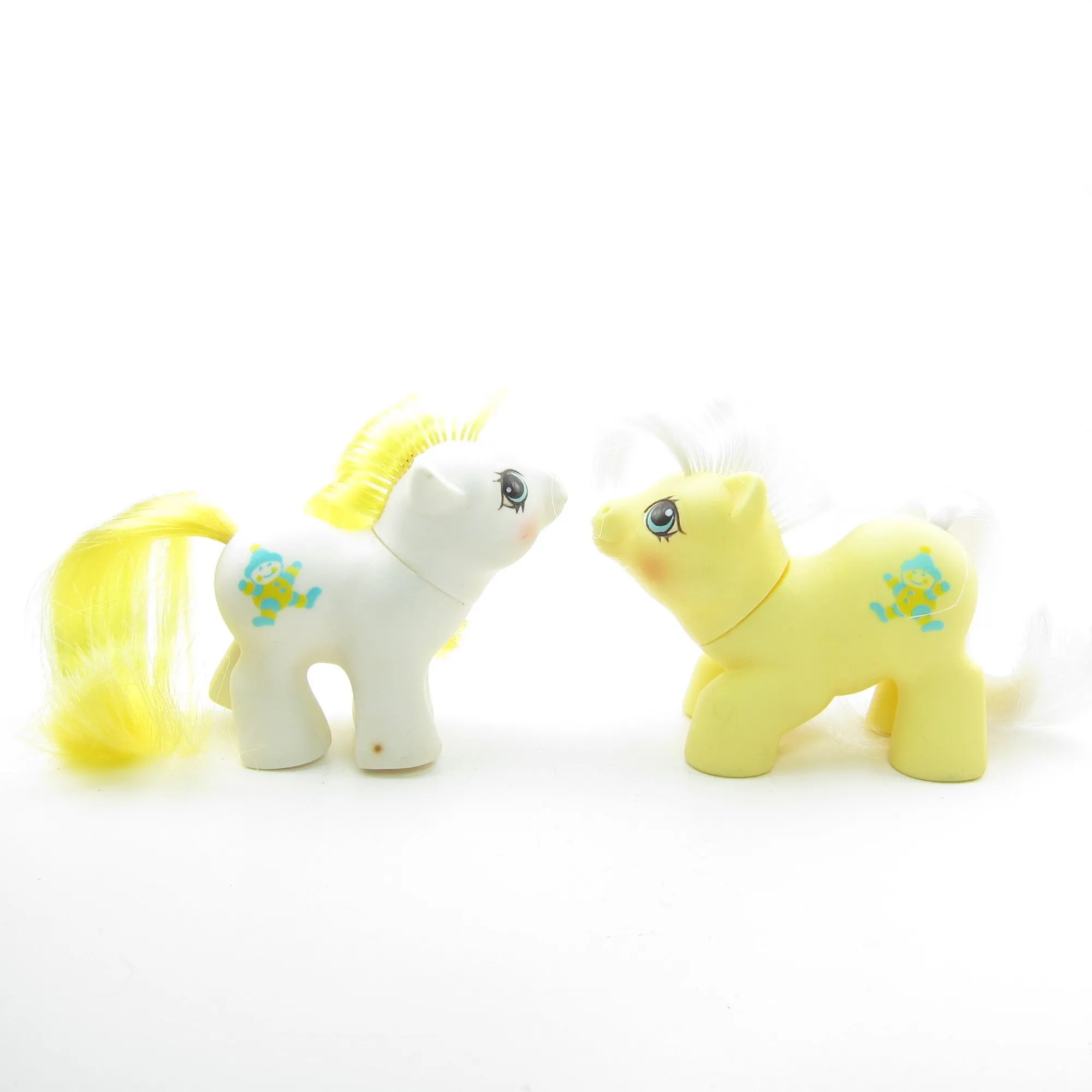 Big Top & Toppy Newborn Twins G1 My Little Pony Set with Accessories