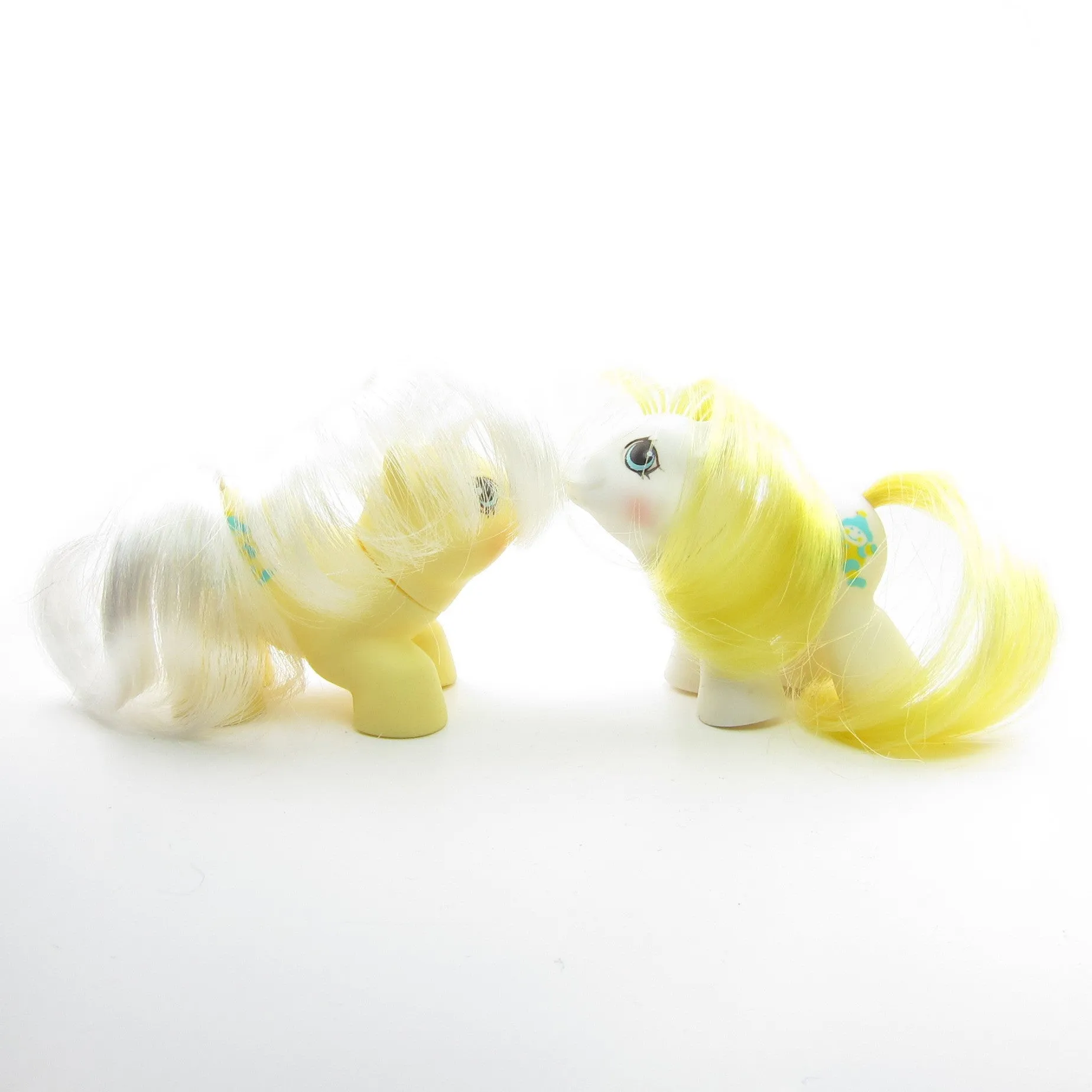 Big Top & Toppy Newborn Twins G1 My Little Pony Set with Accessories
