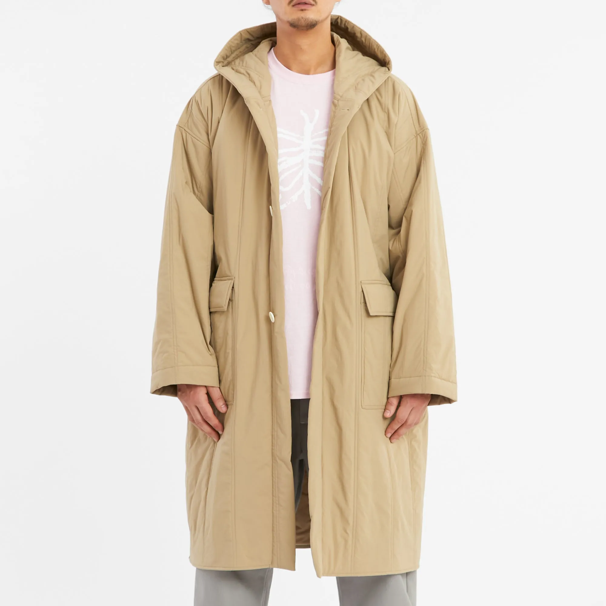 Canopy Coat - Tan Quilted Recycled Nylon