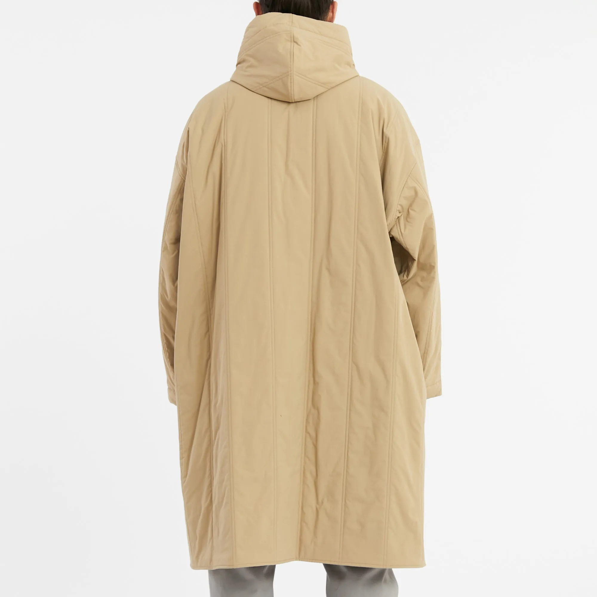 Canopy Coat - Tan Quilted Recycled Nylon