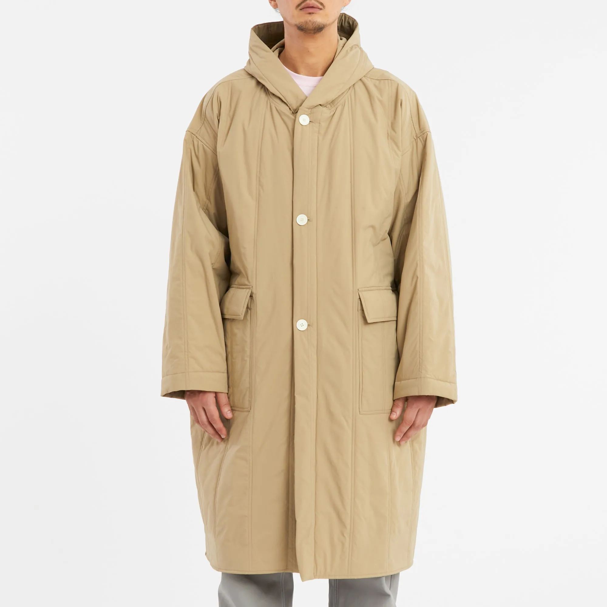 Canopy Coat - Tan Quilted Recycled Nylon