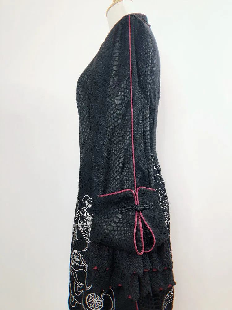 China Lolly Tago Gothic Cape   Long Jacket   Camisole   Skirt   West Band