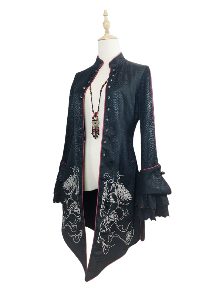 China Lolly Tago Gothic Cape   Long Jacket   Camisole   Skirt   West Band