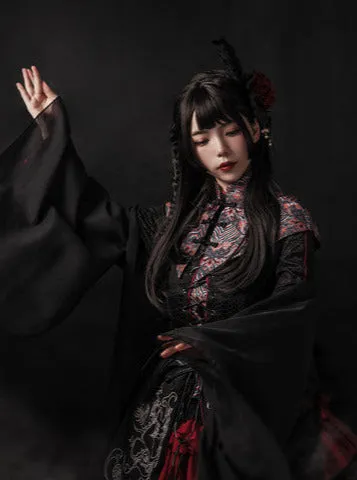 China Lolly Tago Gothic Cape   Long Jacket   Camisole   Skirt   West Band