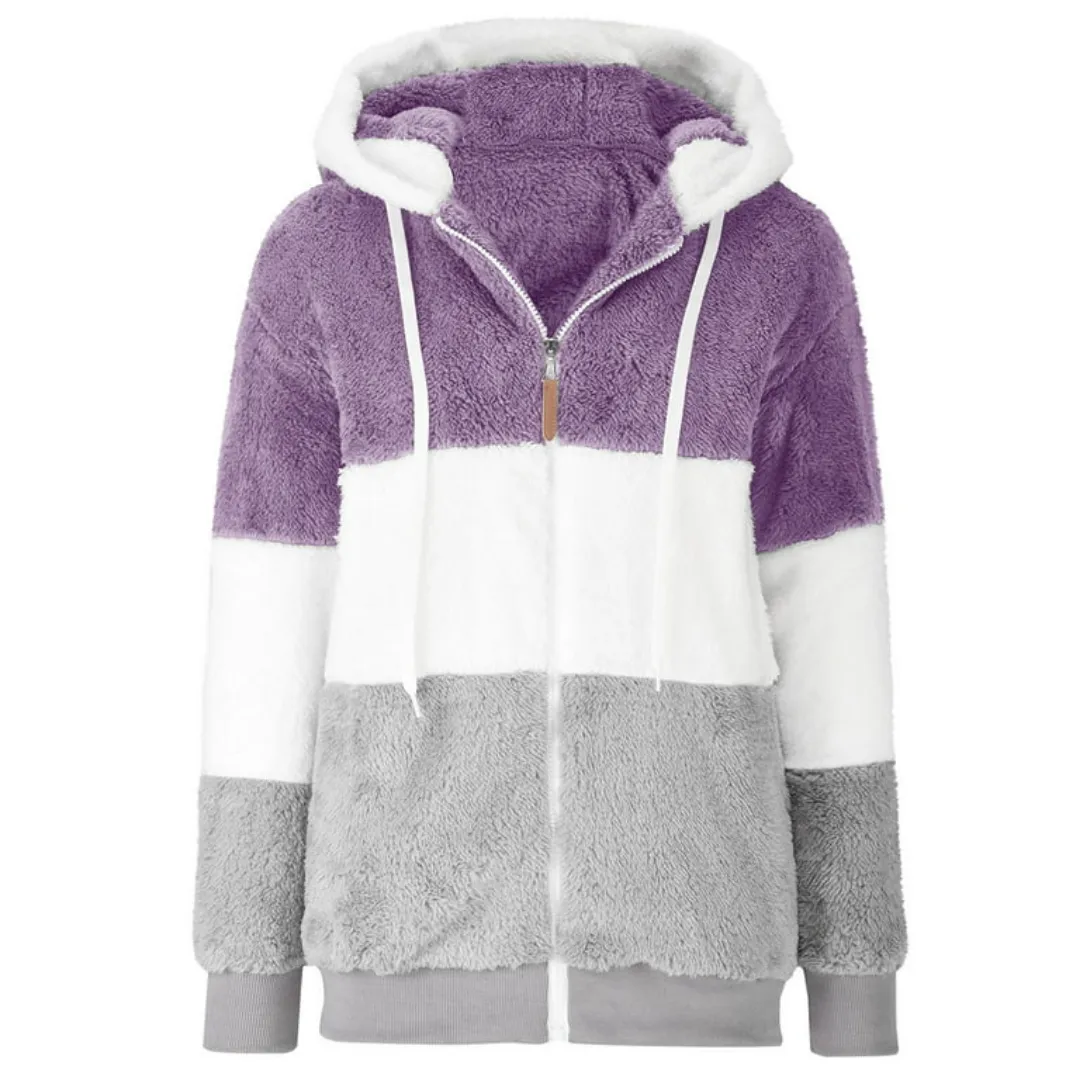 Color Block Fleece Jacket