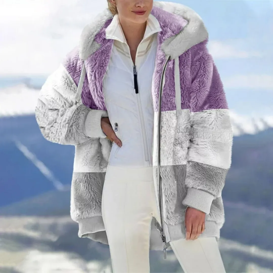 Color Block Fleece Jacket
