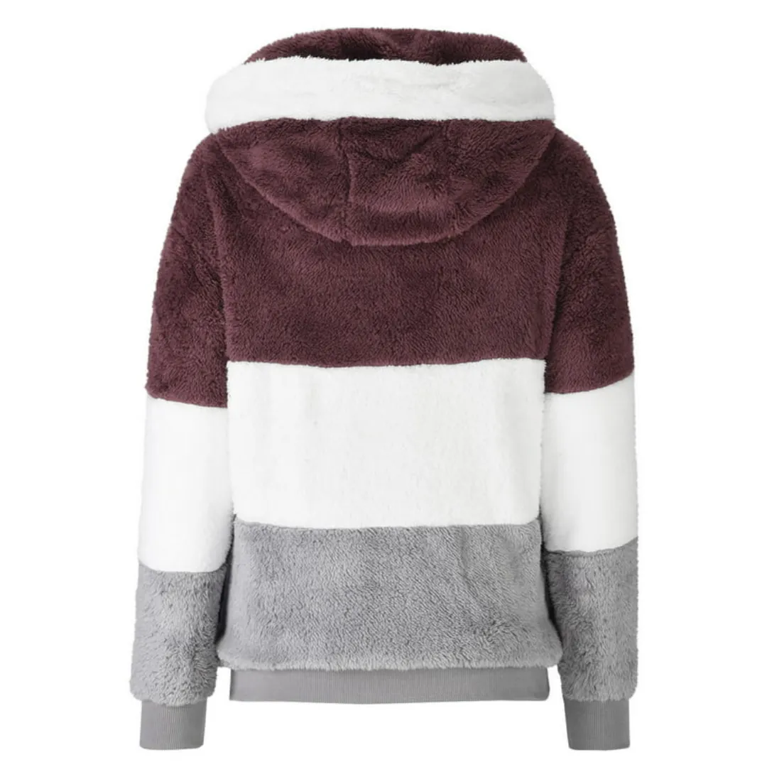 Color Block Fleece Jacket
