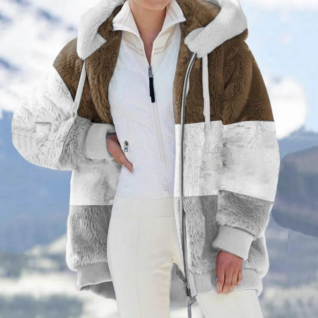 Color Block Fleece Jacket