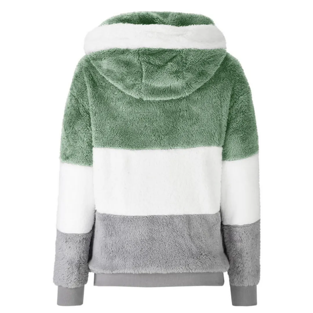 Color Block Fleece Jacket
