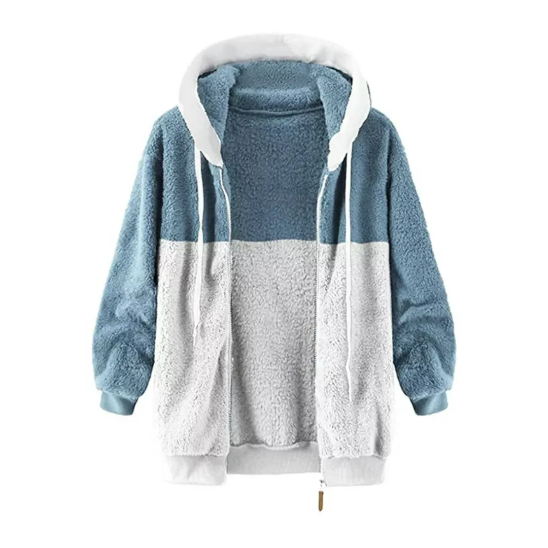 Color Block Fleece Jacket