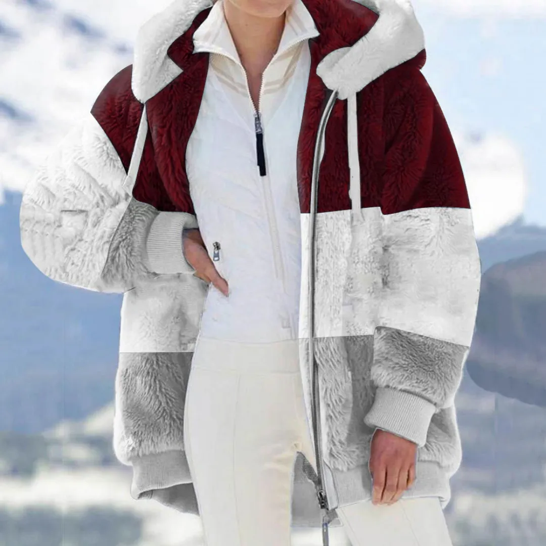 Color Block Fleece Jacket