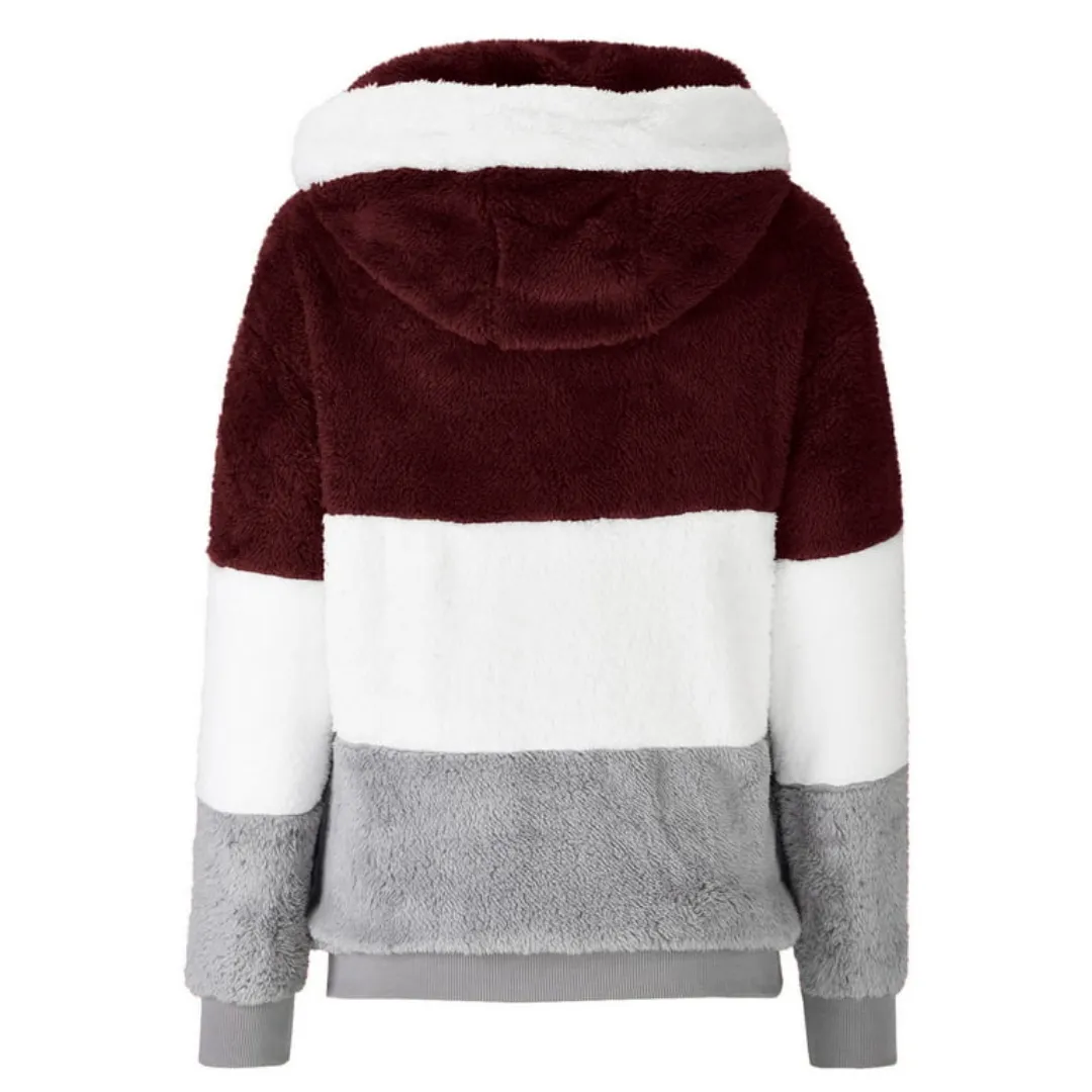 Color Block Fleece Jacket