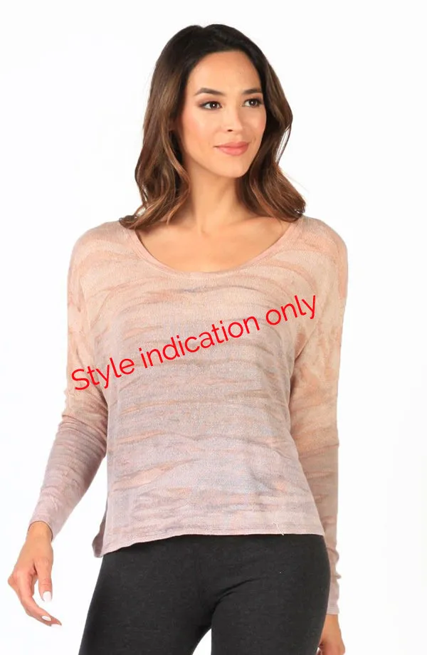 Crop Crew Sweater - with Rainbow Horizon Tie Dyes
