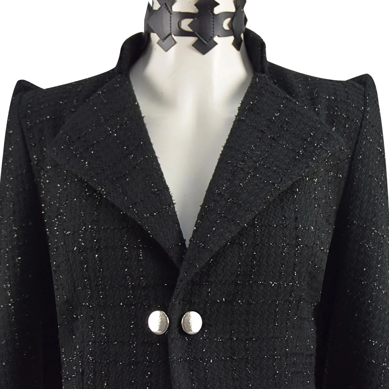 Cruella De Vil Cosplay 2021 Disney Movie Cruella Costume Black Coat With Wig