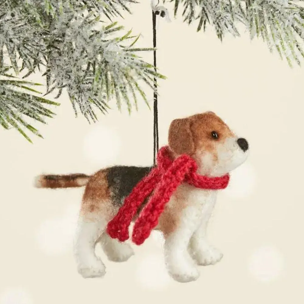 Felt Beagle Ornament
