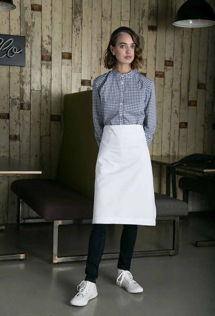 Female Grandad Collared Shirt (With Pockets)