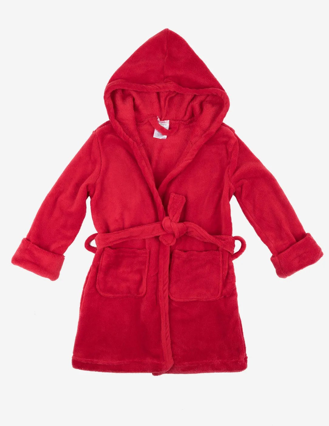 Fleece Classic Color Hooded Robes