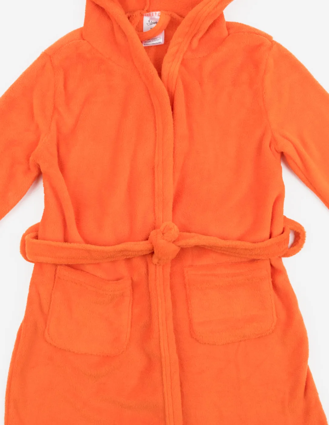 Fleece Classic Color Hooded Robes