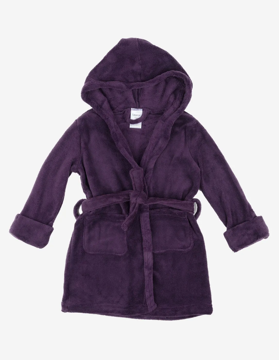 Fleece Classic Color Hooded Robes