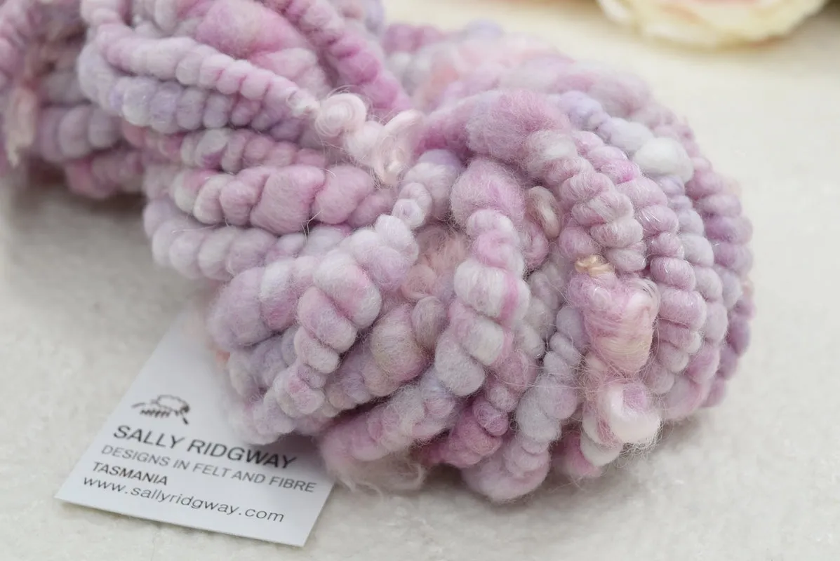 Handspun Chunky Tasmanian Merino Yarn in Pink Puff