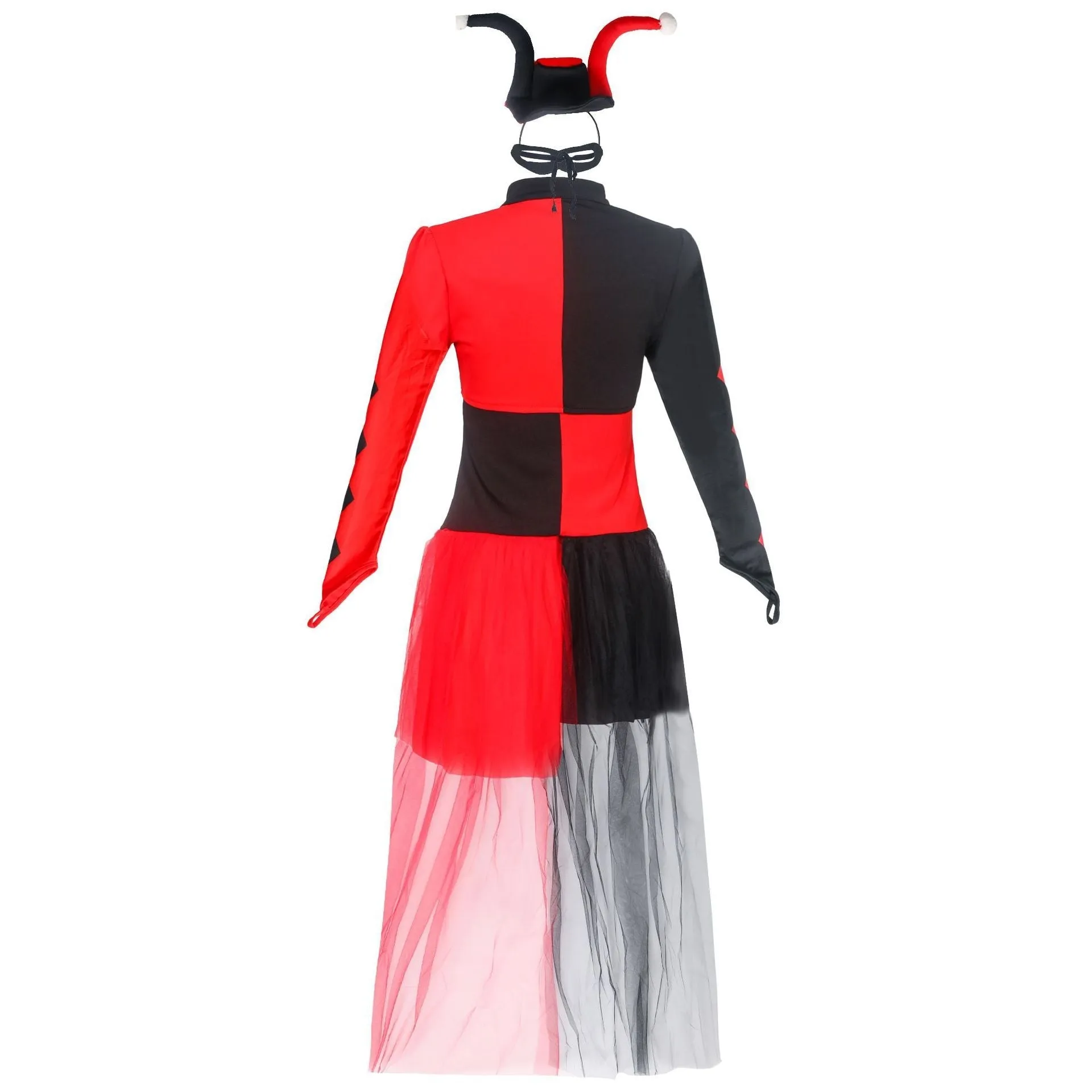 Harley quinn costume Women Dress Hallloween Masquerade circus costumes
