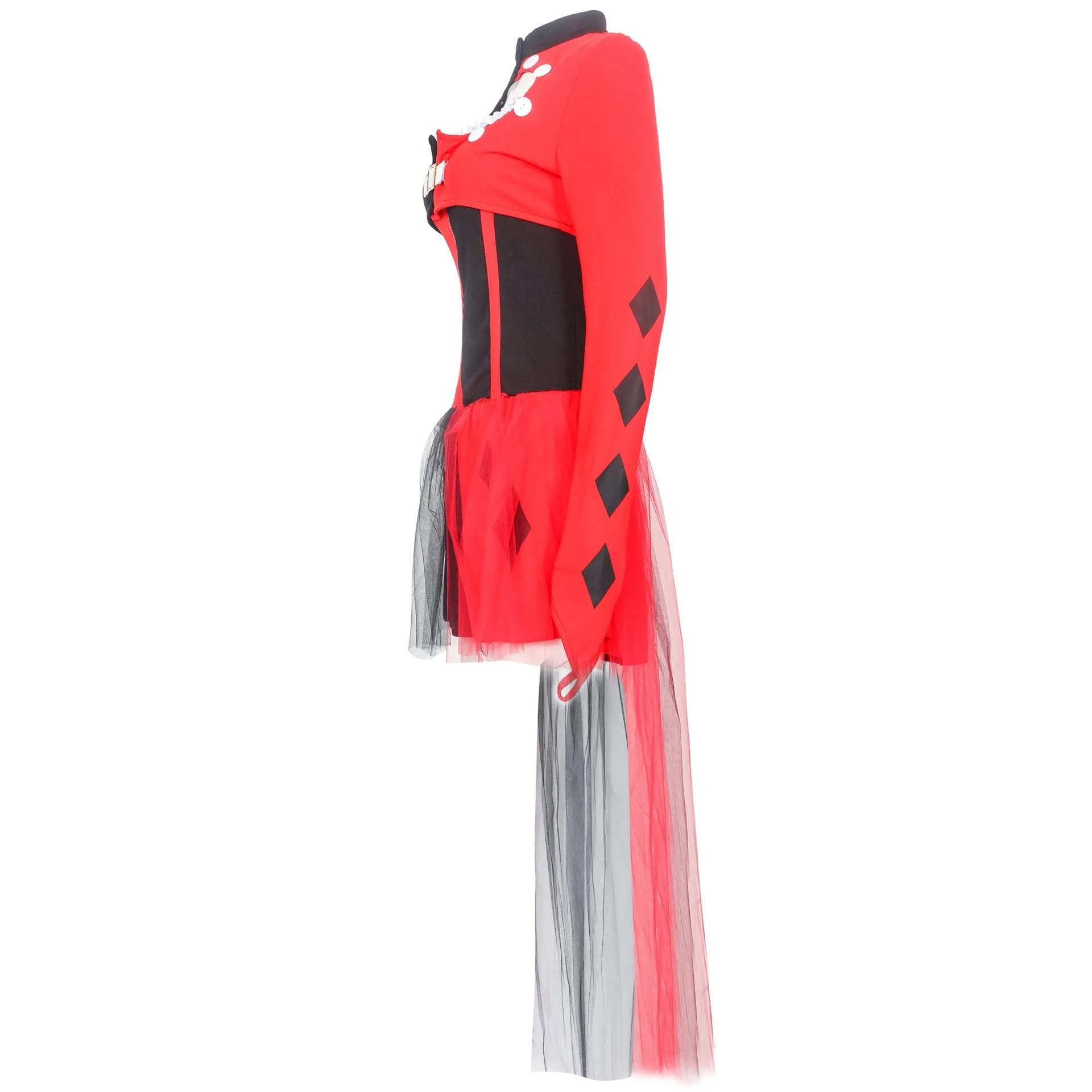 Harley quinn costume Women Dress Hallloween Masquerade circus costumes