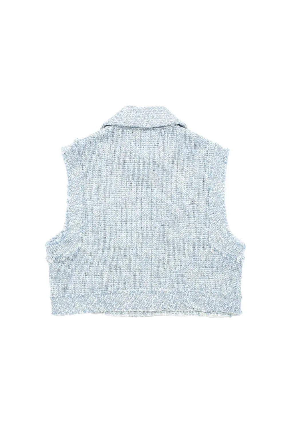 'Isabelle' Rough short textured vest