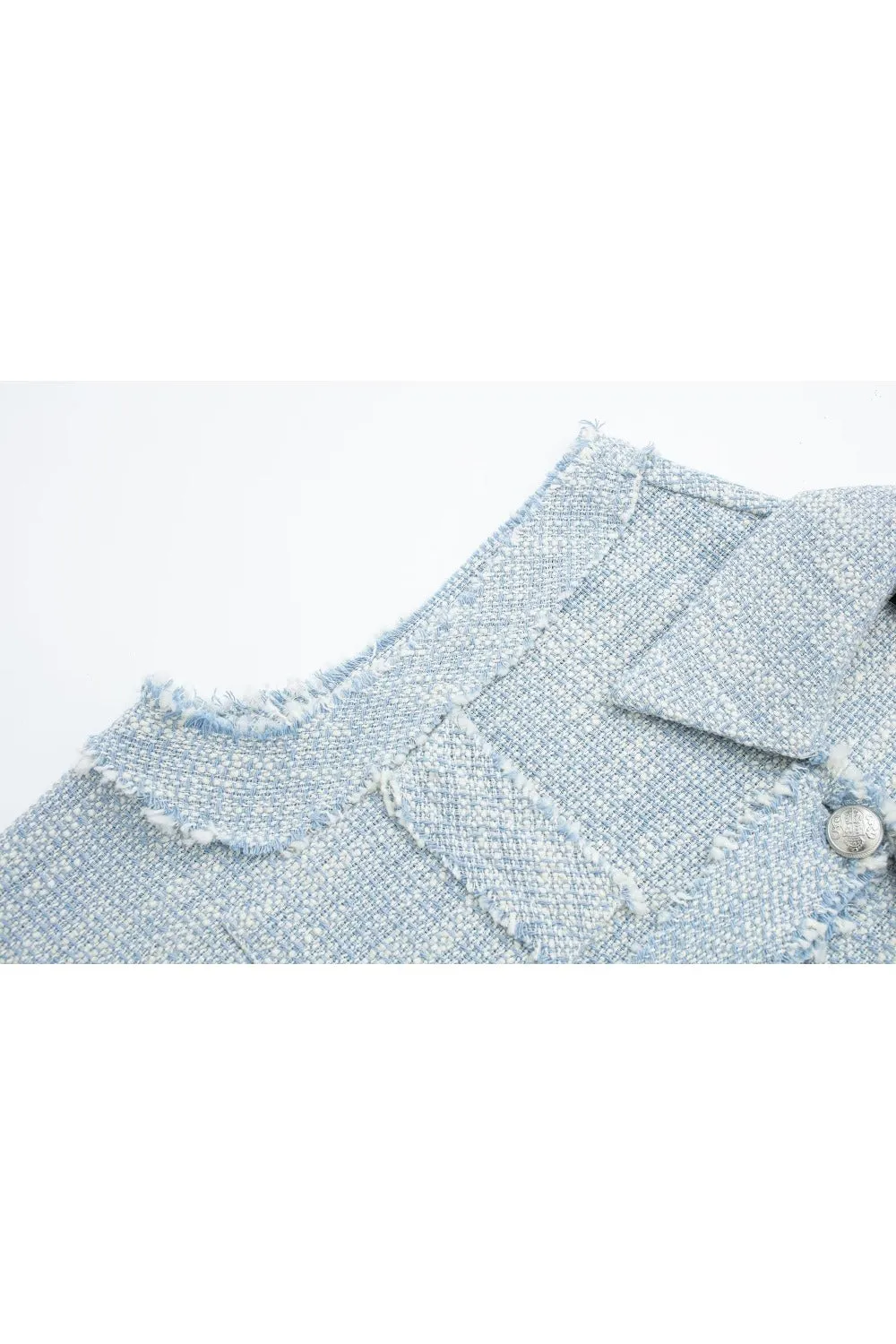'Isabelle' Rough short textured vest
