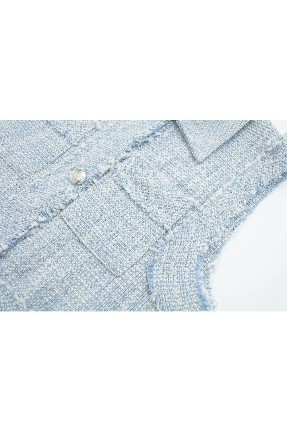 'Isabelle' Rough short textured vest