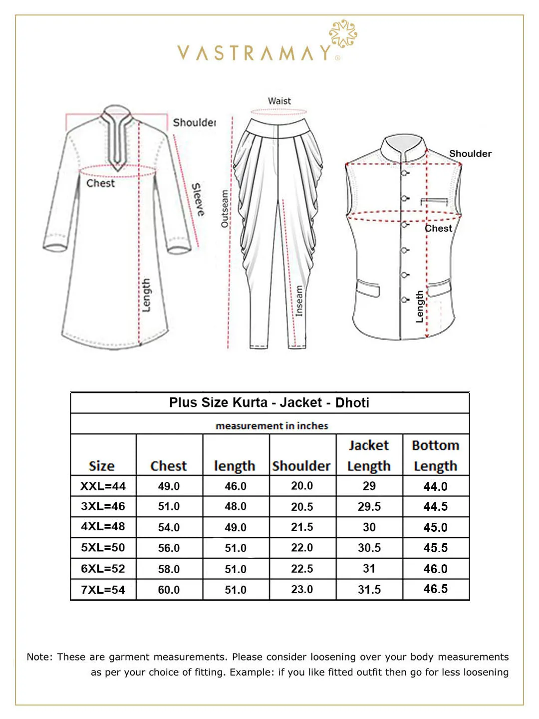 Jashvi Men's Coffee Brown And White Cotton Blend Jacket, Kurta and Dhoti Set