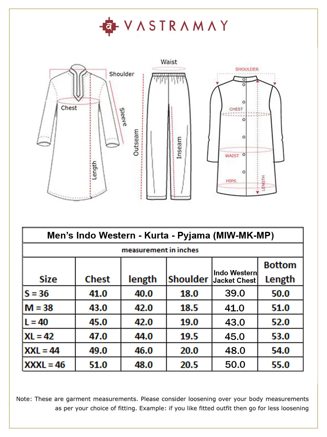 Jashvi Men's Grey Indo Western Combo Set