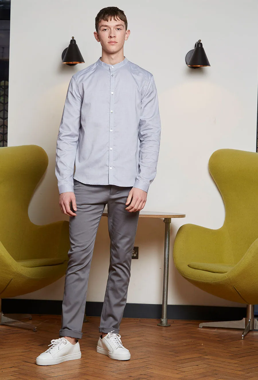 Male Grandad Collared Shirt (No Pockets)