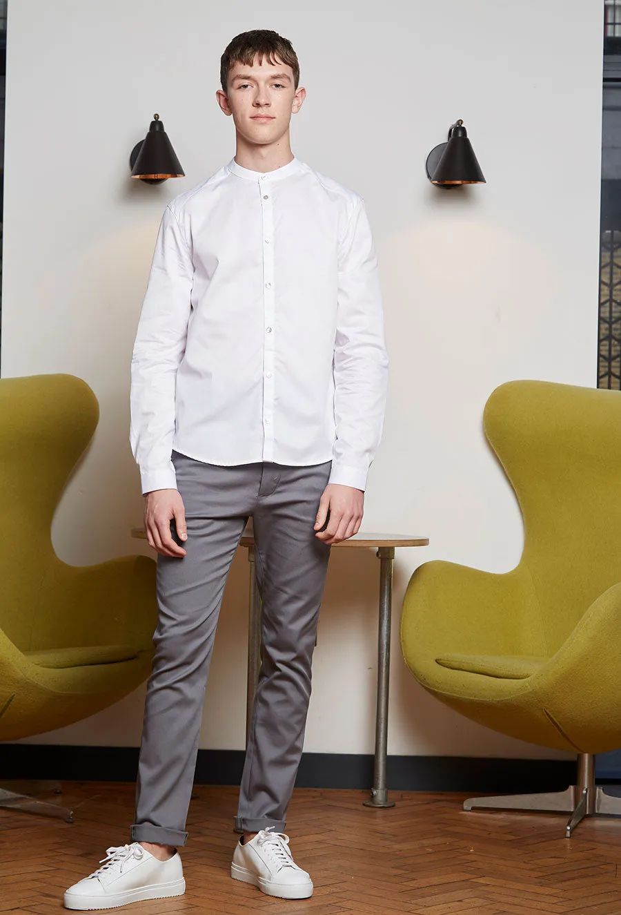 Male Grandad Collared Shirt (No Pockets)