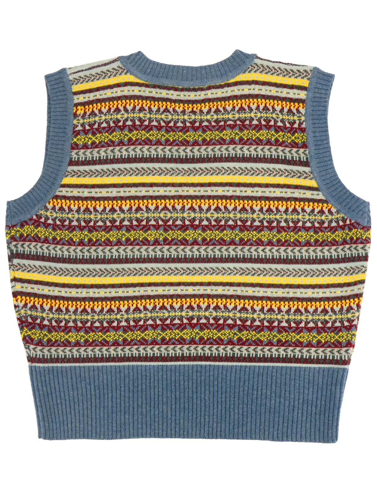Melvin Vintage Fairisle Tank Top - Paridae Blue