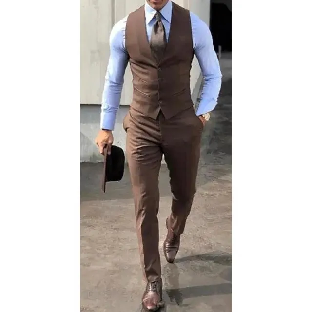 Men's Peak Lapel Wedding Suit Set