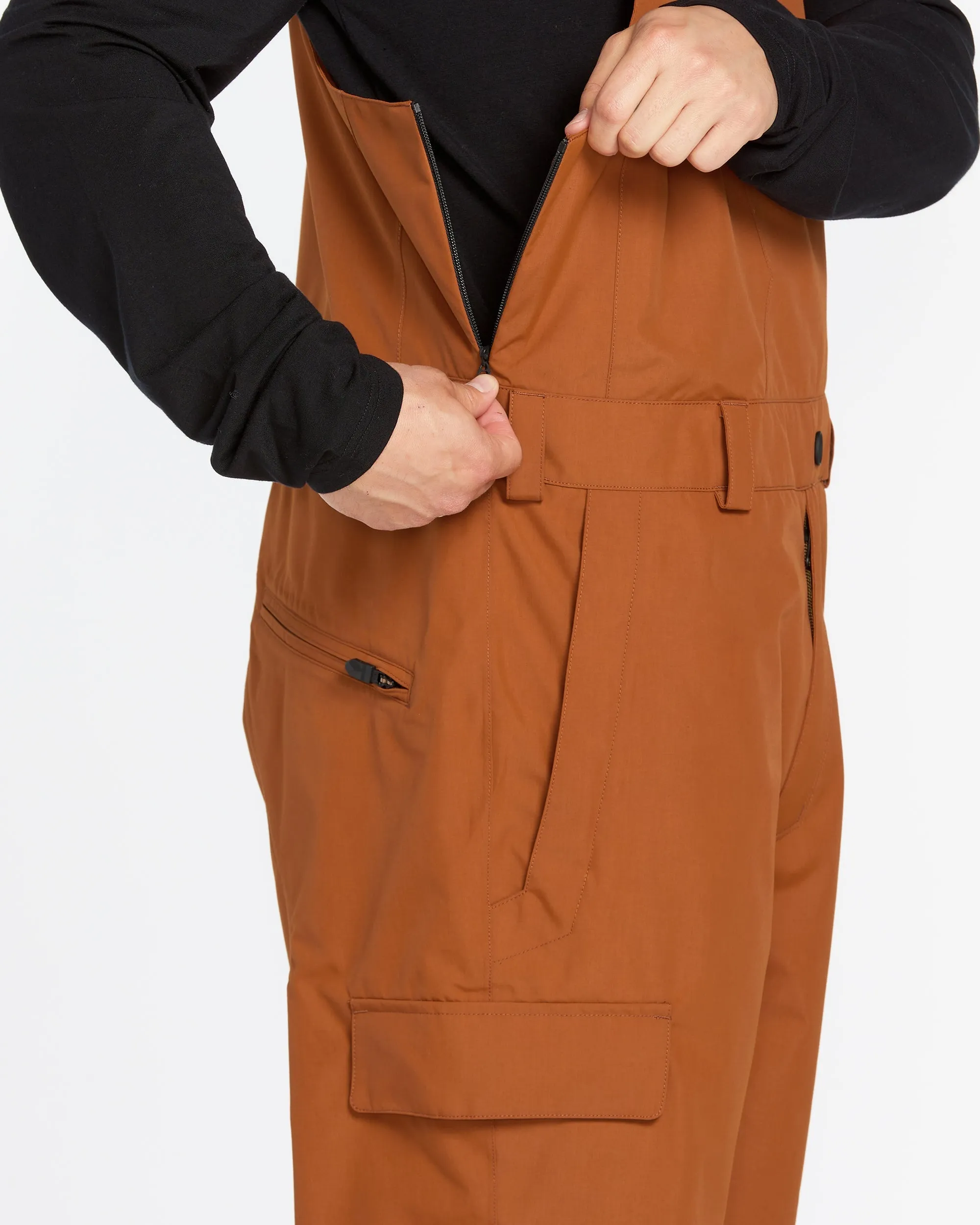 Mens V.Co Sparta Bib Overalls - Caramel