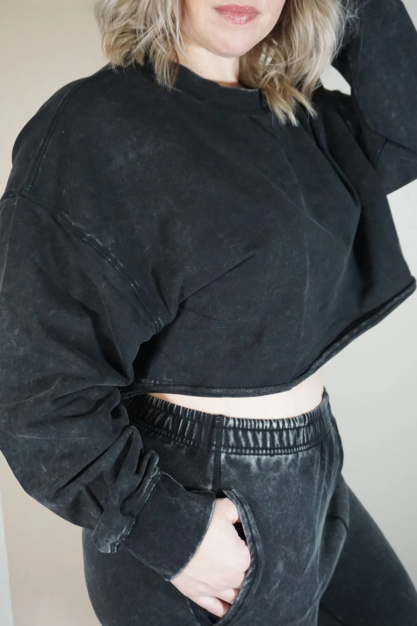 Mineral-Washed Lounge Joggers