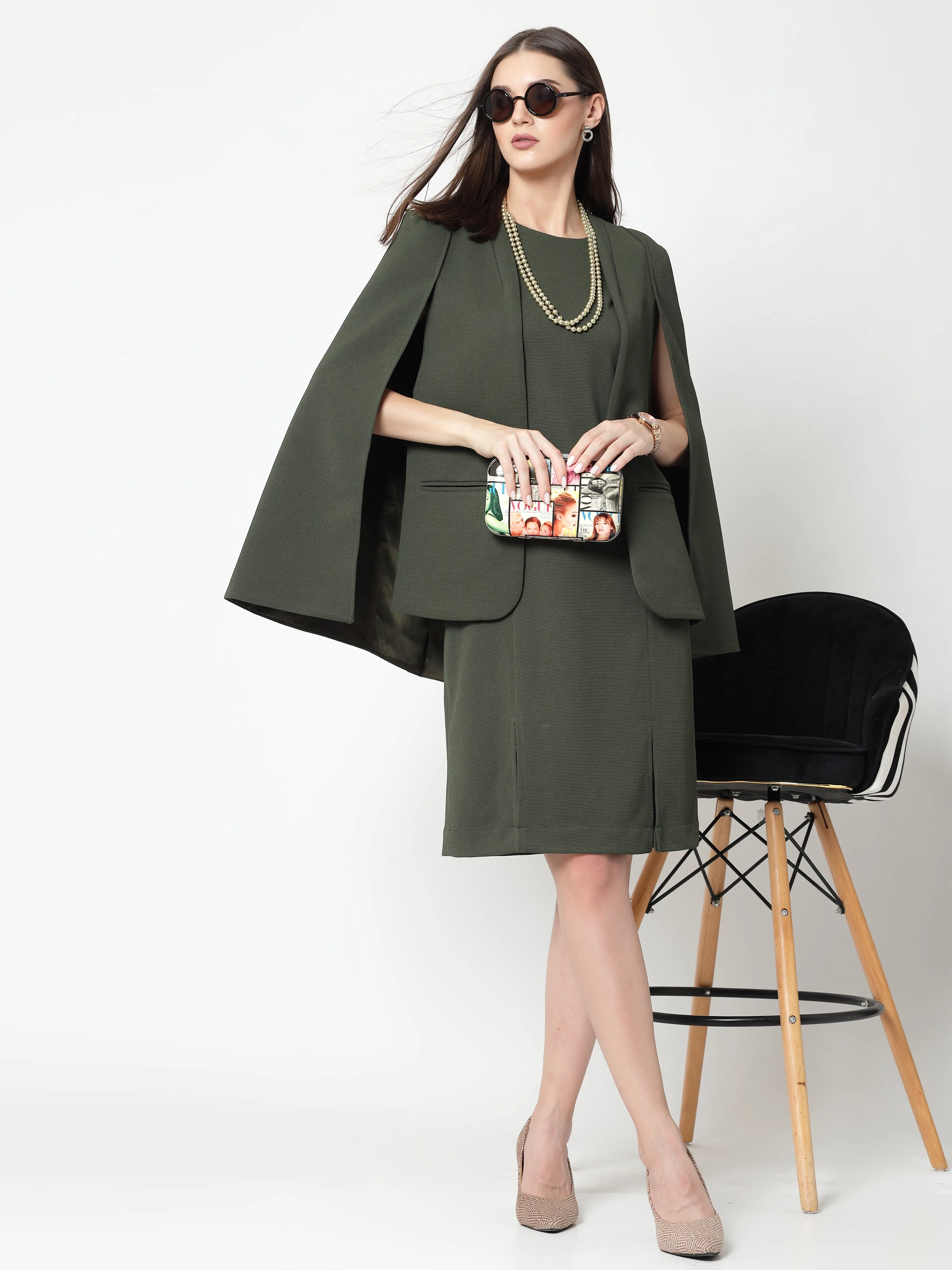 Olive Cape Jacket