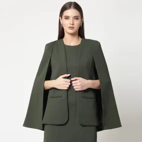 Olive Cape Jacket