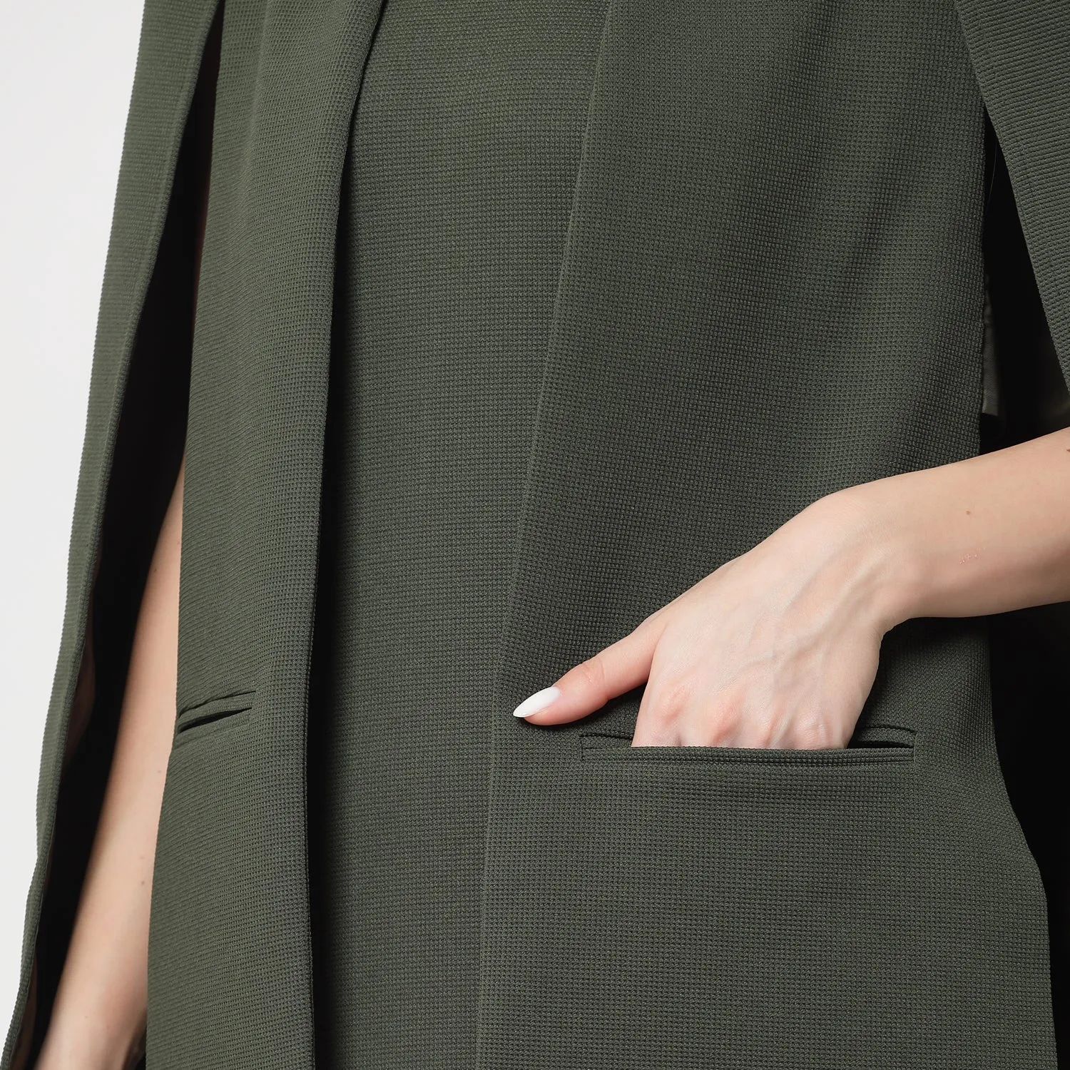 Olive Cape Jacket
