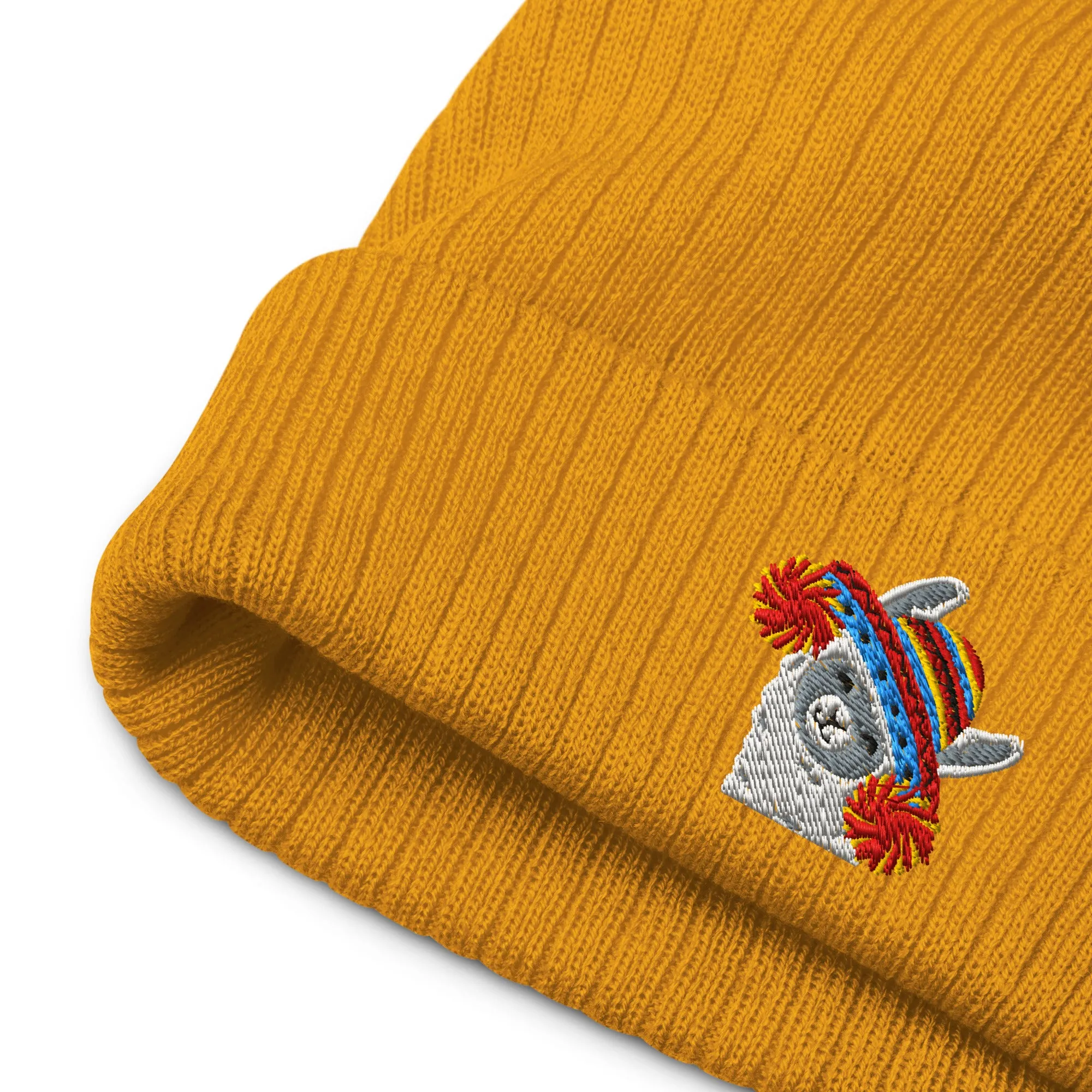 Peruvian Alpaca Embroidered Beanie