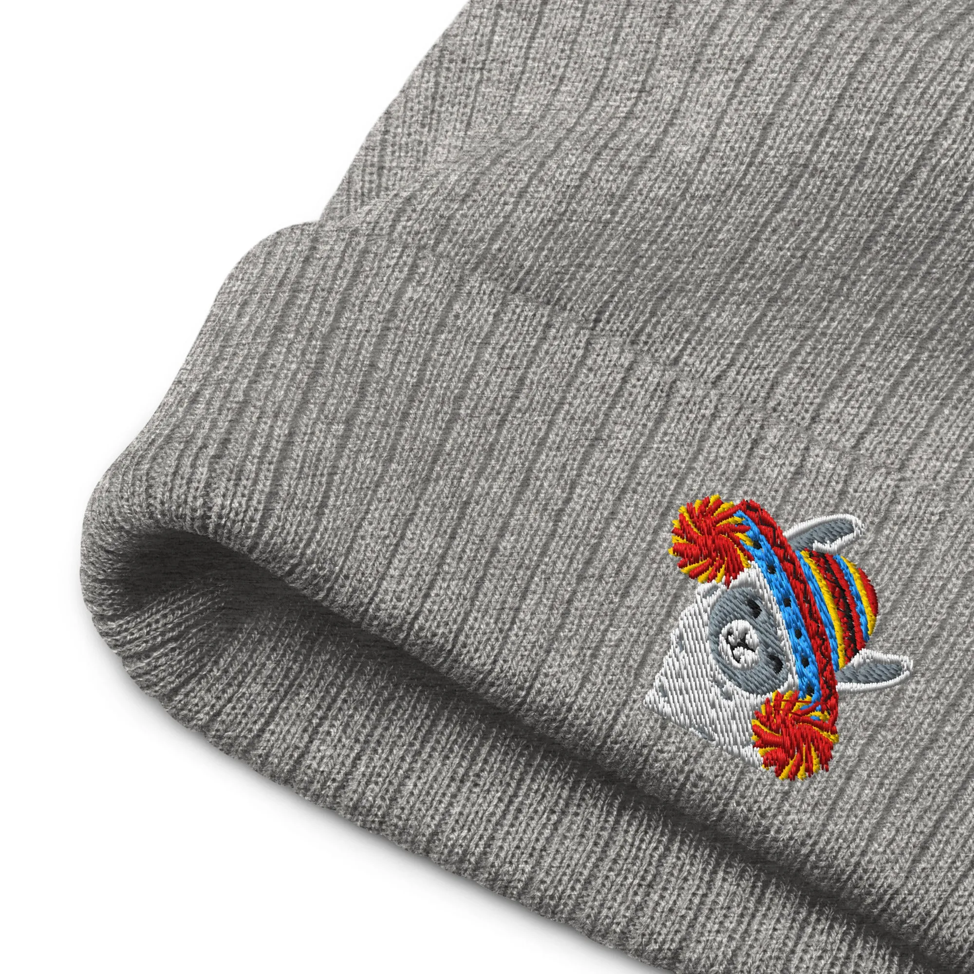 Peruvian Alpaca Embroidered Beanie