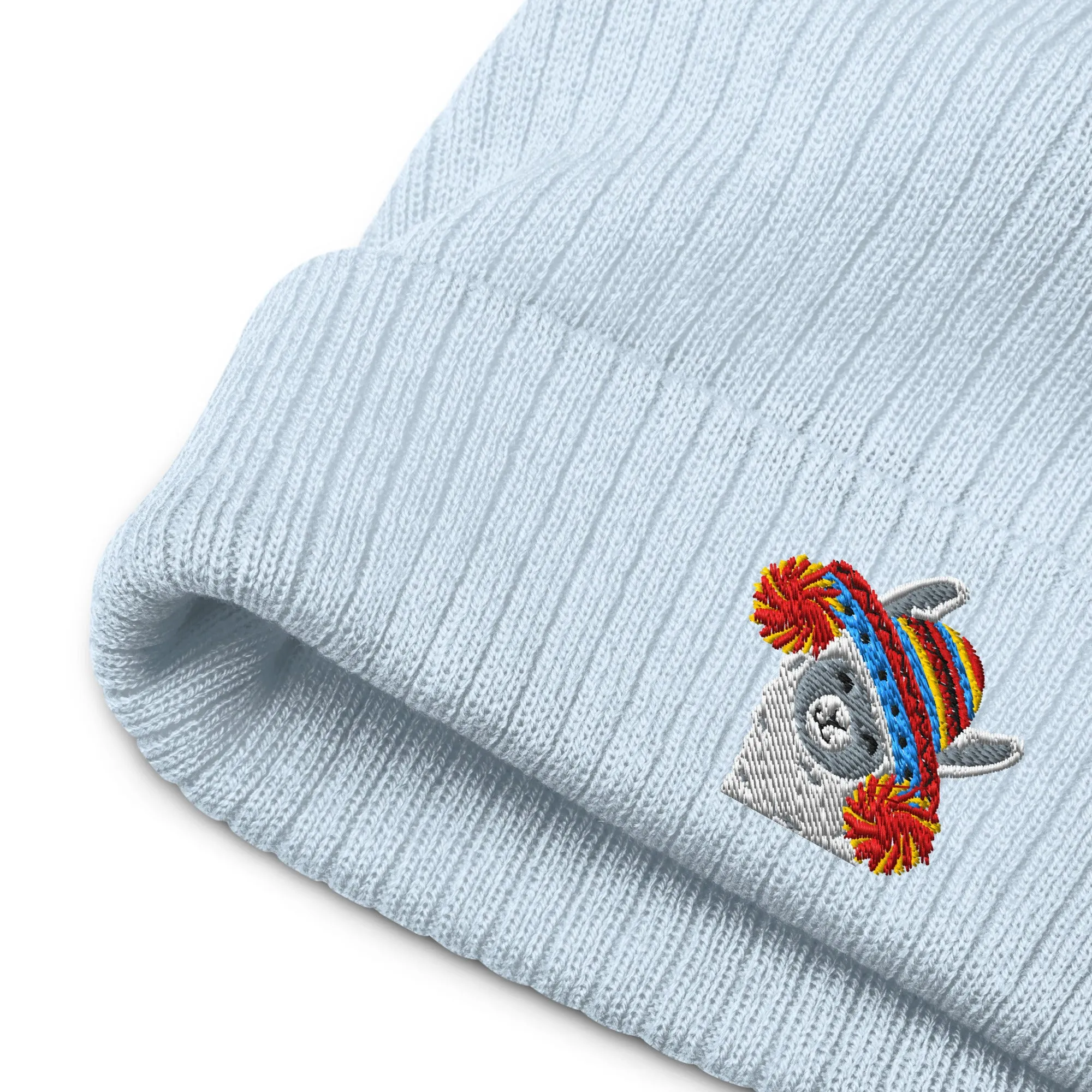 Peruvian Alpaca Embroidered Beanie