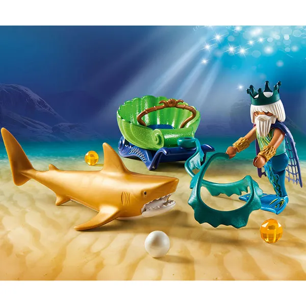 Playmobil King of The Sea with Shark Carriage