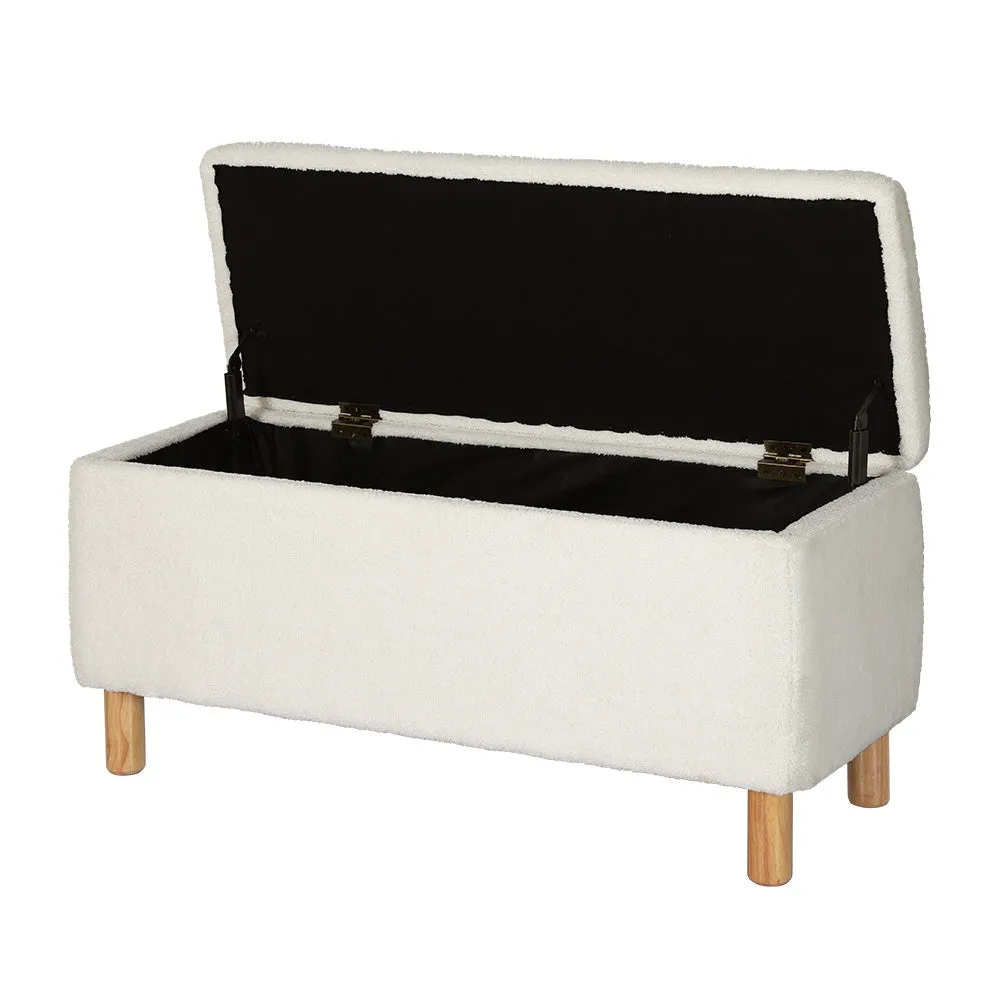 Premium Boucle Storage Ottoman 99cm – Artiss
