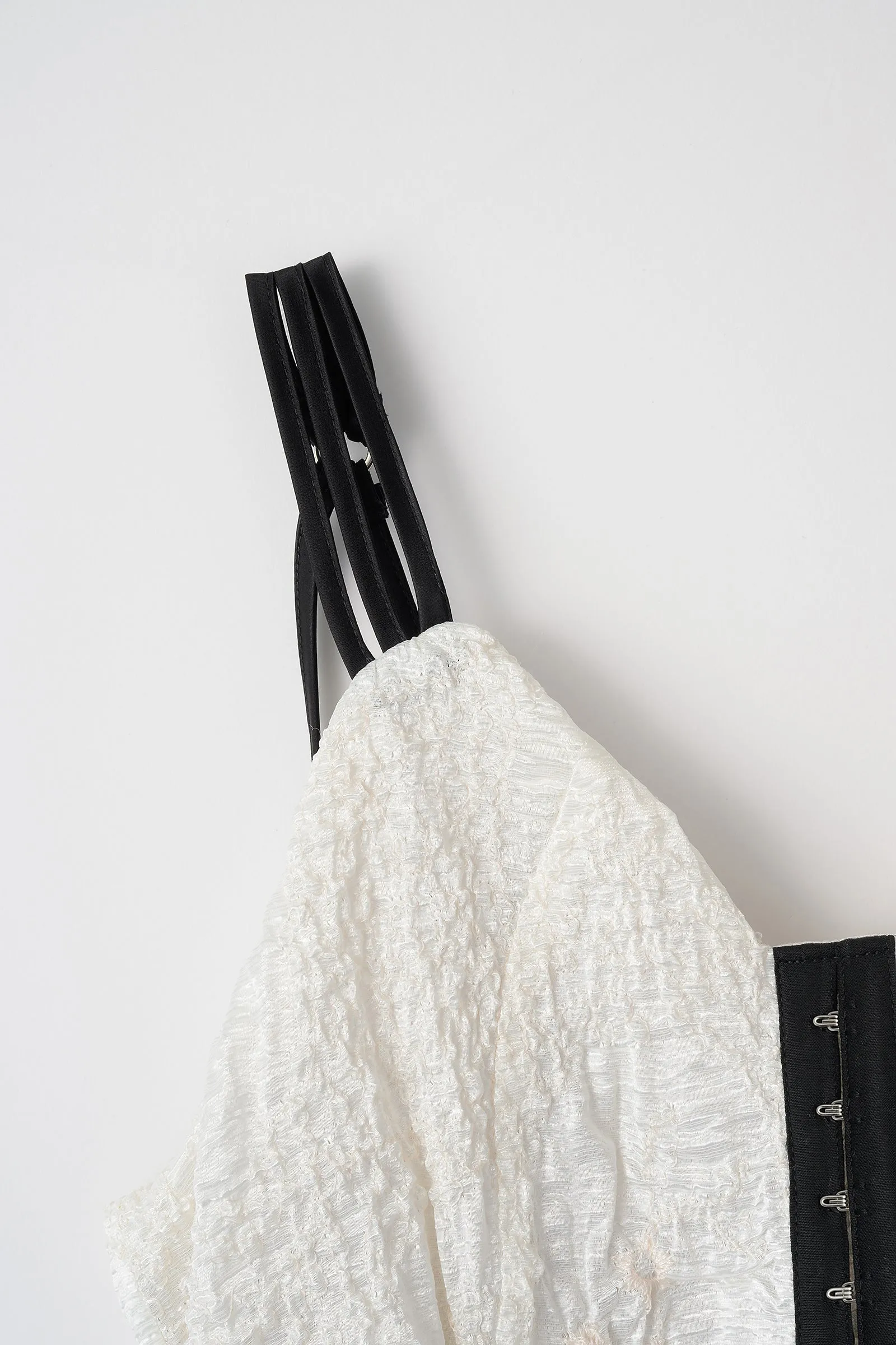 "Inflate" camisole dress (White)